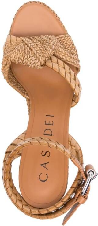 Casadei Isa Formentera 120 mm sandalen Bruin