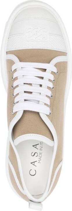 Casadei Sneakers met blokhak Bruin