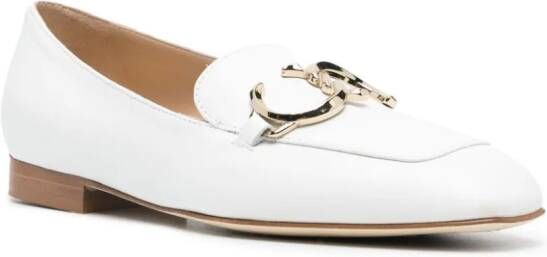 Casadei Leren loafers Wit