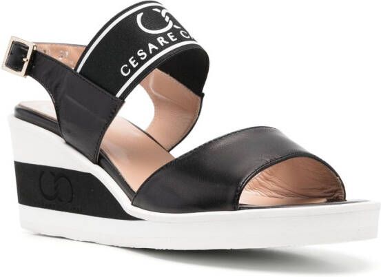 Casadei Sandalen met sleehak Zwart