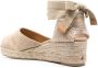 Castañer Espadrilles met sleehak Beige - Thumbnail 3