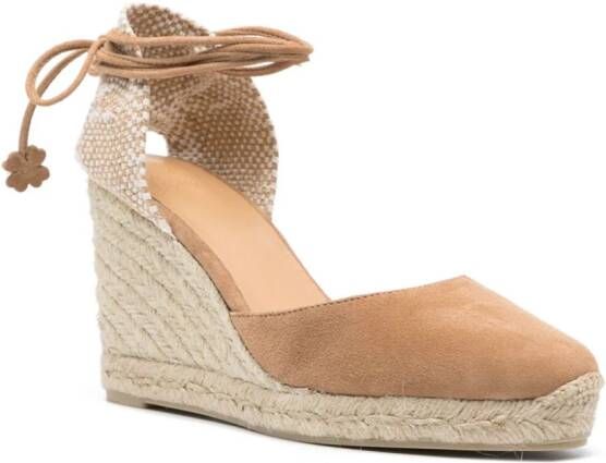 Castañer Carina suède espadrilles Beige