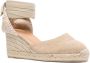 Castañer Carina espadrilles met sleehak Beige - Thumbnail 2