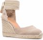 Castañer Carina espadrilles met sleehak Beige - Thumbnail 2