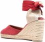 Castañer Carina espadrilles met sleehak Rood - Thumbnail 3