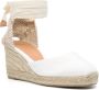 Castañer Carina espadrilles met sleehak Wit - Thumbnail 2