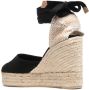 Castañer Carina espadrilles met sleehak Zwart - Thumbnail 3