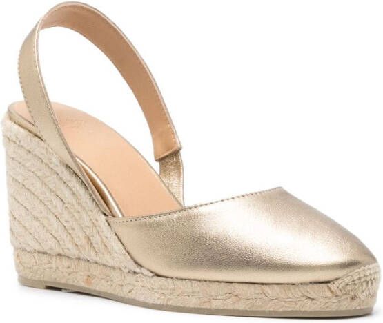 Castañer Carolyn 95 mm espadrilles Goud