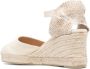 Castañer Carol espadrilles met sleehak Beige - Thumbnail 3