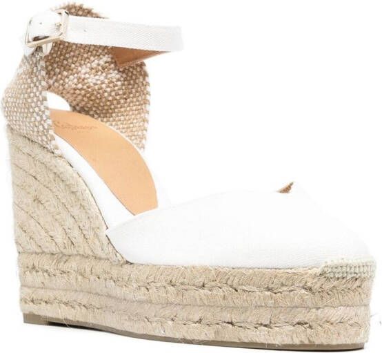 Castañer Chiara espadrilles met sleehak Wit