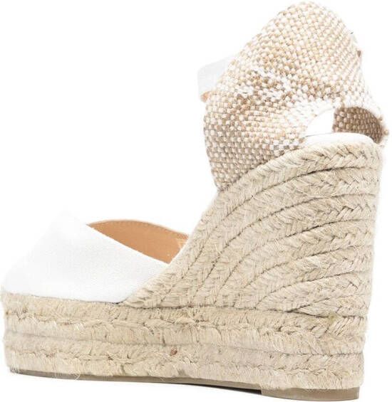 Castañer Chiara espadrilles met sleehak Wit