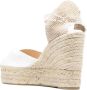 Castañer Chiara espadrilles met sleehak Wit - Thumbnail 3