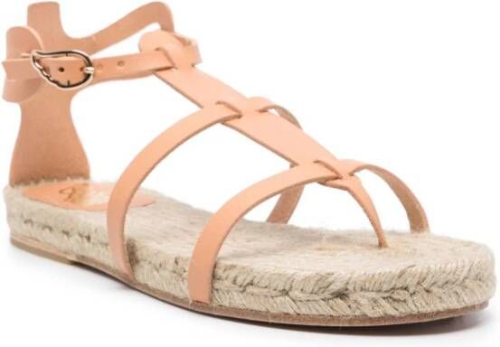 Castañer Delos leren espadrilles Beige