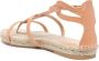 Castañer Delos leren espadrilles Beige - Thumbnail 3