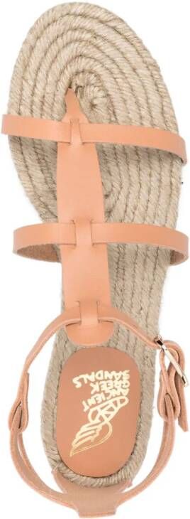 Castañer Delos leren espadrilles Beige