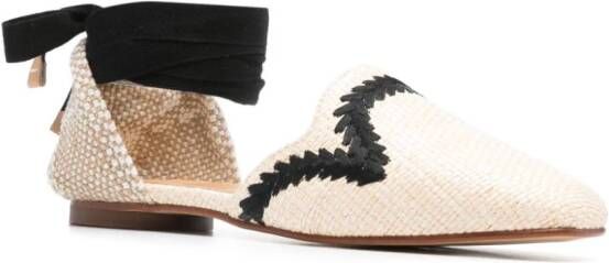 Castañer Espadrilles met borduurwerk Beige