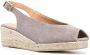 Castañer Espadrilles met open rug Grijs - Thumbnail 2