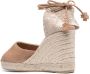 Castañer Espadrilles met sleehak Beige - Thumbnail 3