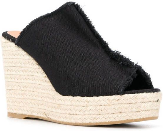 Castañer Fama espadrilles met sleehak Zwart