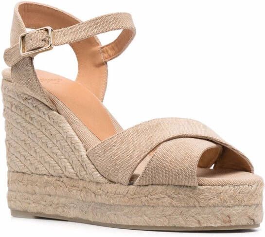 Castañer Geweven raffia espadrilles Beige