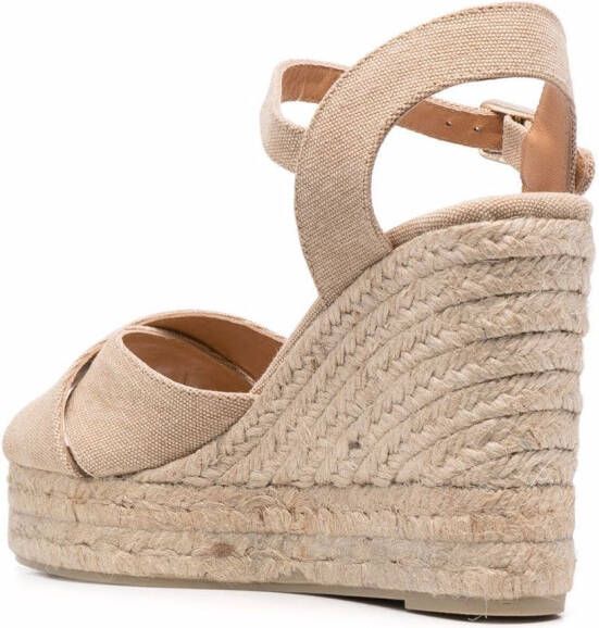 Castañer Geweven raffia espadrilles Beige