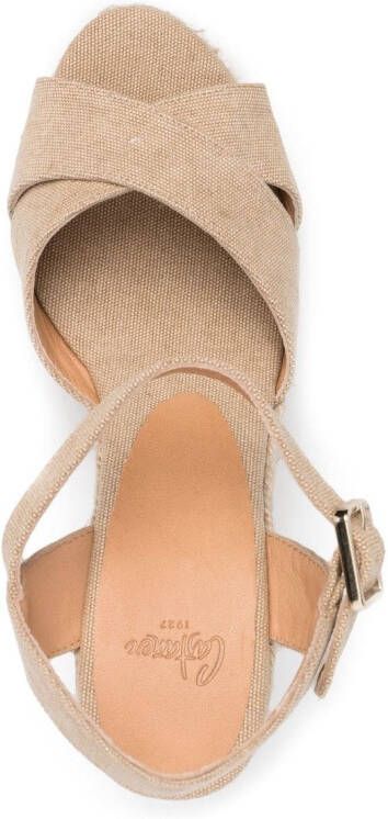 Castañer Geweven raffia espadrilles Beige