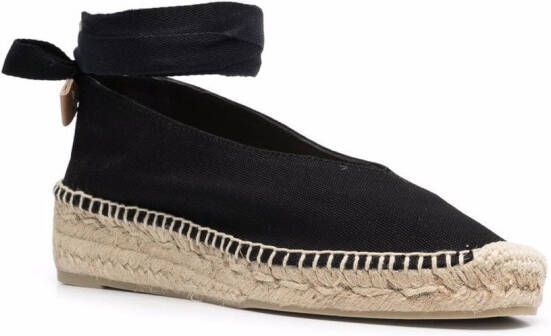 Castañer Karenina espadrilles met sleehak Zwart