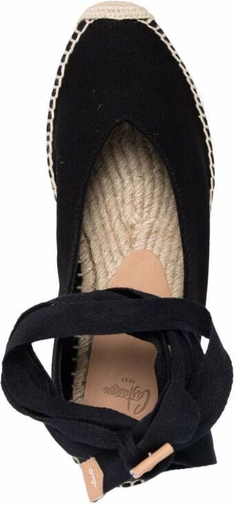 Castañer Karenina espadrilles met sleehak Zwart