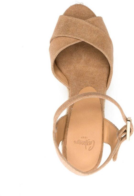 Castañer Sandalen met open neus Bruin