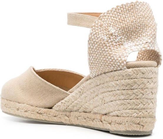 Castañer Espadrilles met sleehak Beige