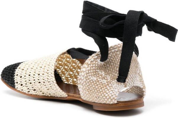 Castañer Tweekleurige espadrilles Beige