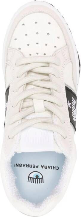 Chiara Ferragni Cf-1 leren sneakers Beige