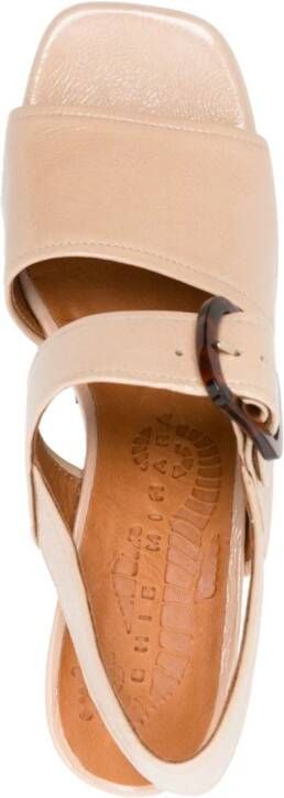 Chie Mihara 70 mm Ginka leren sandalen Beige