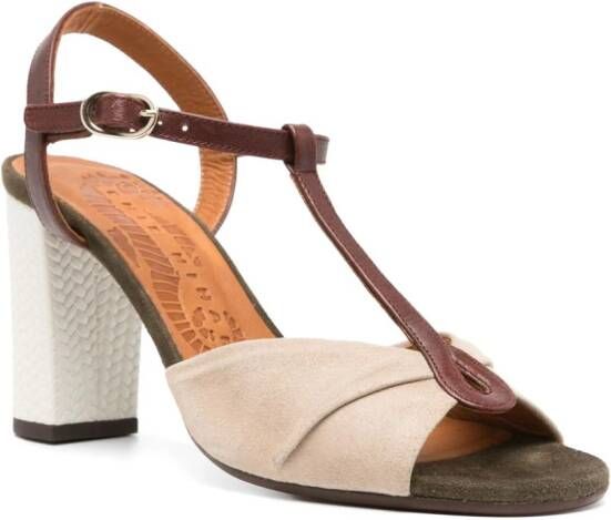 Chie Mihara 90 mm Biagio suède sandalen Beige