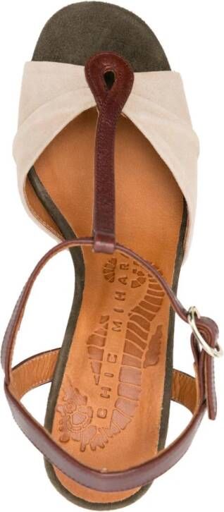 Chie Mihara 90 mm Biagio suède sandalen Beige