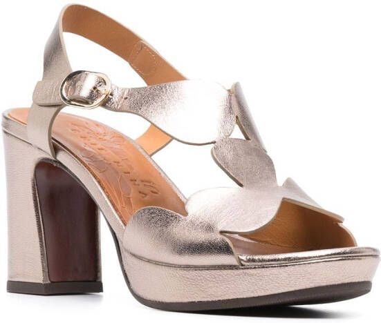 Chie Mihara Keita sandalen met metallic-effect Goud