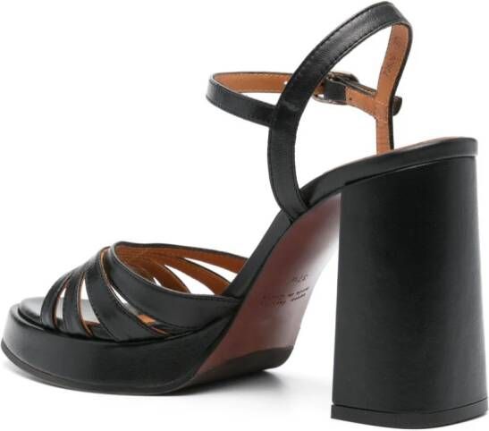 Chie Mihara Aniel leren sandalen 110 mm Zwart