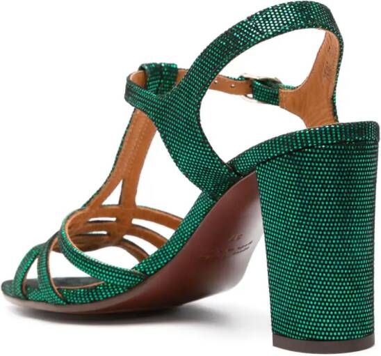 Chie Mihara Babi 75 mm suède sandalen Groen