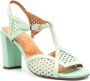 Chie Mihara Bessy 75mm leren sandalen Groen - Thumbnail 2