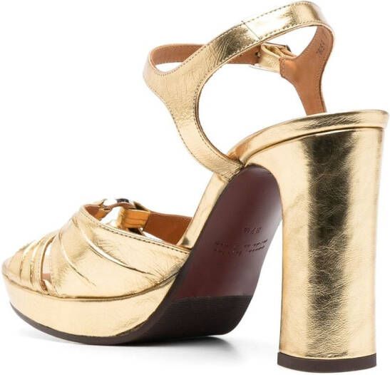 Chie Mihara Chiva leren sandalen Goud