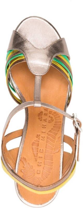 Chie Mihara Kija 70mm leren sandalen Metallic