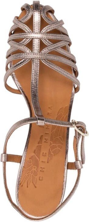 Chie Mihara Ku-Quenu leren sandalen Goud