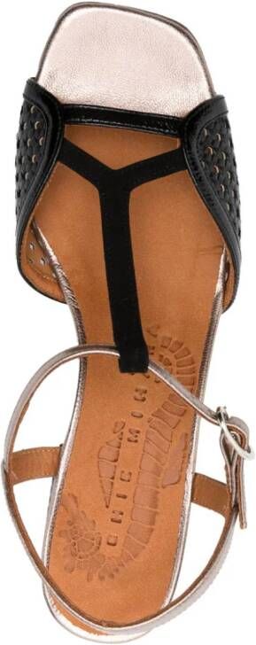 Chie Mihara Lipico 60 mm leren sandalen Zwart