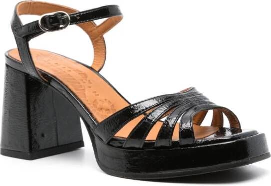 Chie Mihara Naiel 80 mm leren sandalen Zwart