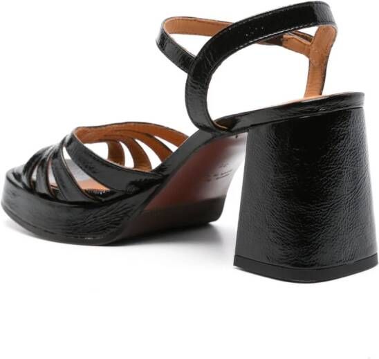 Chie Mihara Naiel 80 mm leren sandalen Zwart