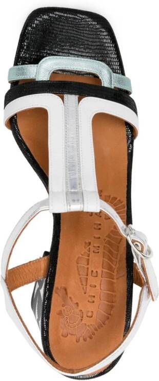 Chie Mihara Piyata 90 mm leren sandalen Zwart