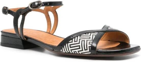 Chie Mihara Tiki lakleren sandalen Zwart
