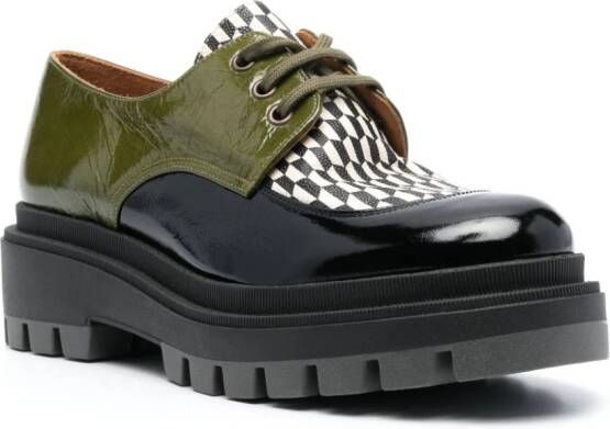 Chie Mihara Wydu leren brogues Zwart Schoenen.nl