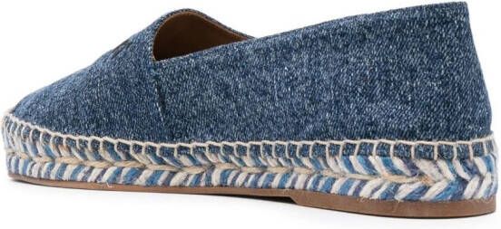 Chloé Espadrilles met geborduurd logo Blauw