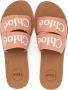 Chloé Kids Slippers met logoprint Bruin - Thumbnail 3